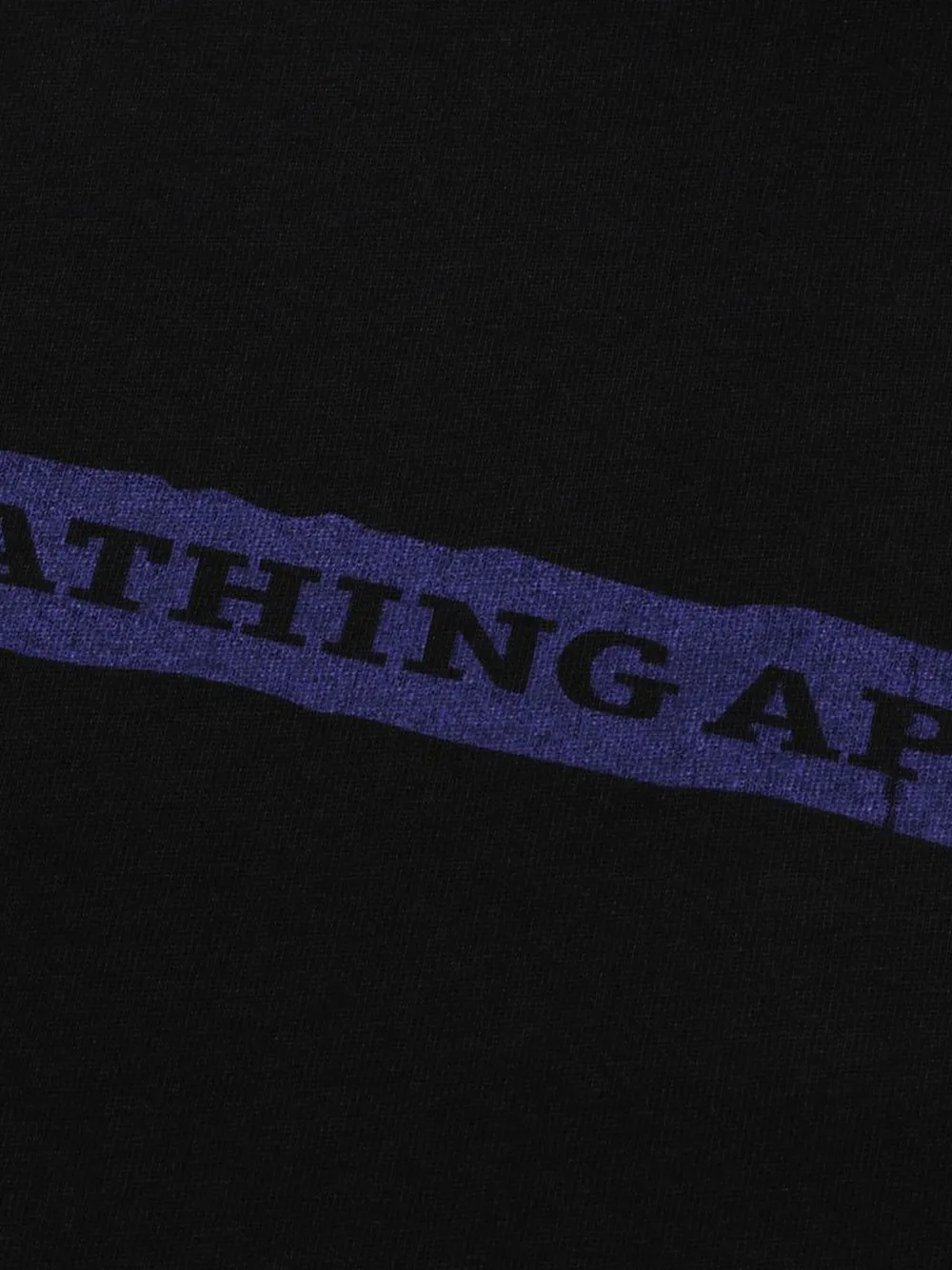 A BATHING APE T-shirt met logoprint Zwart