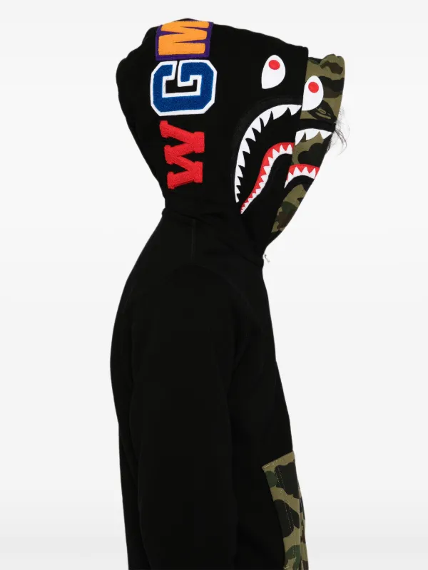 A BATHING APE® Shark full-zip Hoodie | Black | FARFETCH