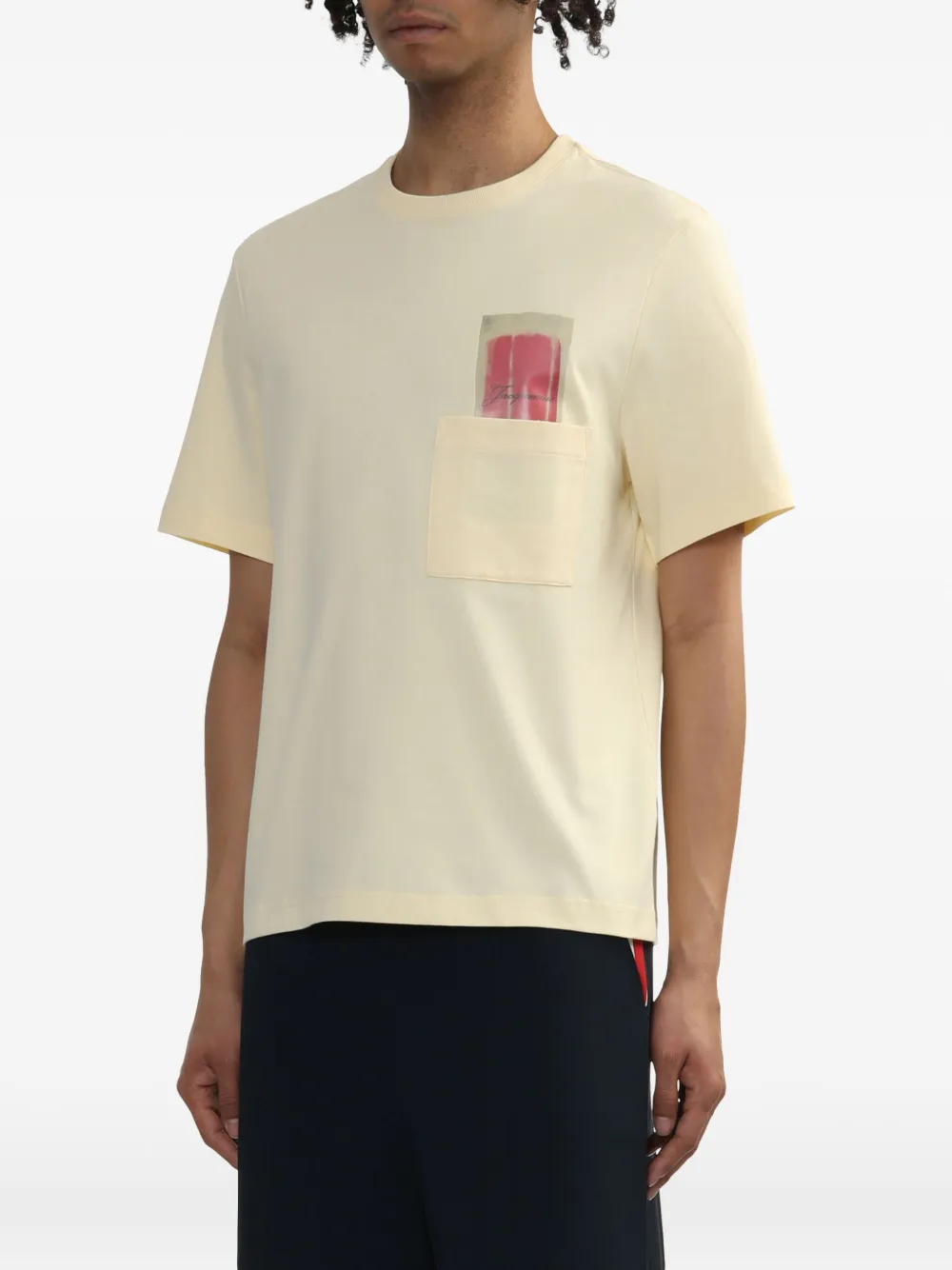 Jacquemus T-shirt met logoprint Geel