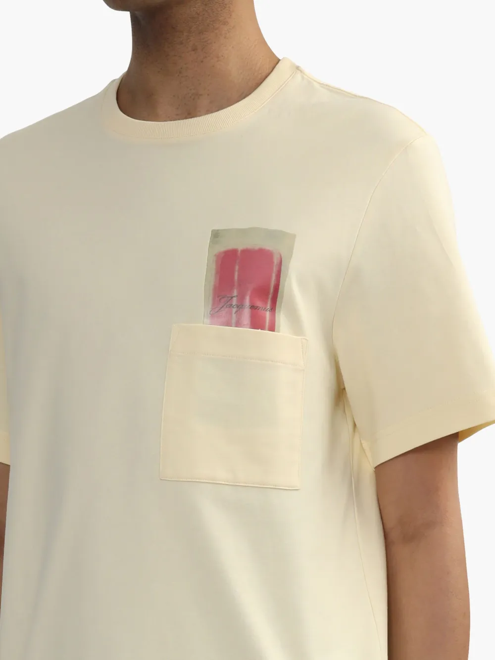 Jacquemus T-shirt met logoprint Geel