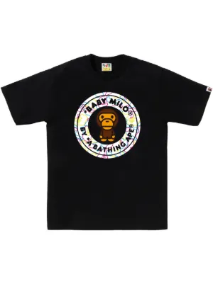 A BATHING APE® プリント Tシャツ | ブラック | FARFETCH JP