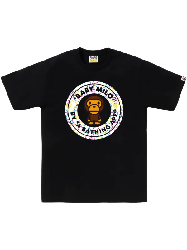 A BATHING APE® Baby Milo Tシャツ | ブラック | FARFETCH JP