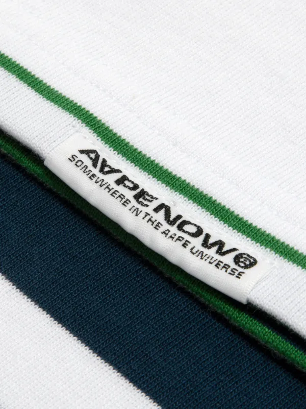 AAPE BY *A BATHING APE® ストライプ Tシャツ | ホワイト | FARFETCH JP