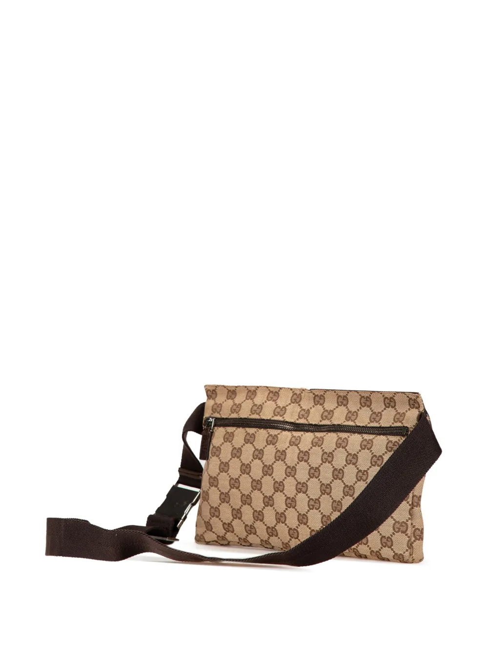 Gucci Pre-Owned 2000-2015 GG Canvas Double Pocket heuptas - Bruin