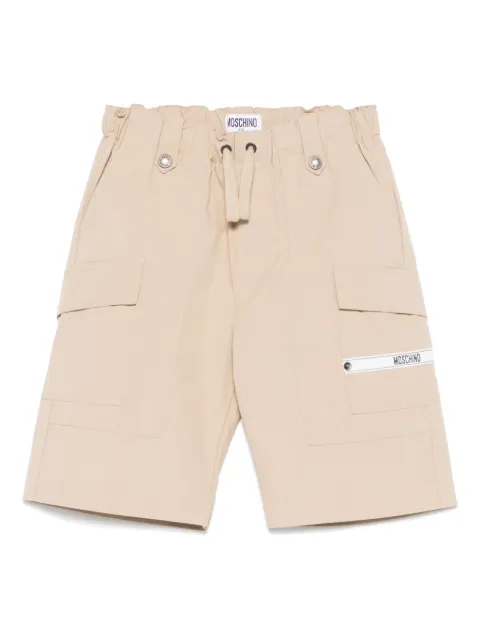 Moschino Kids logo-patch cargo shorts