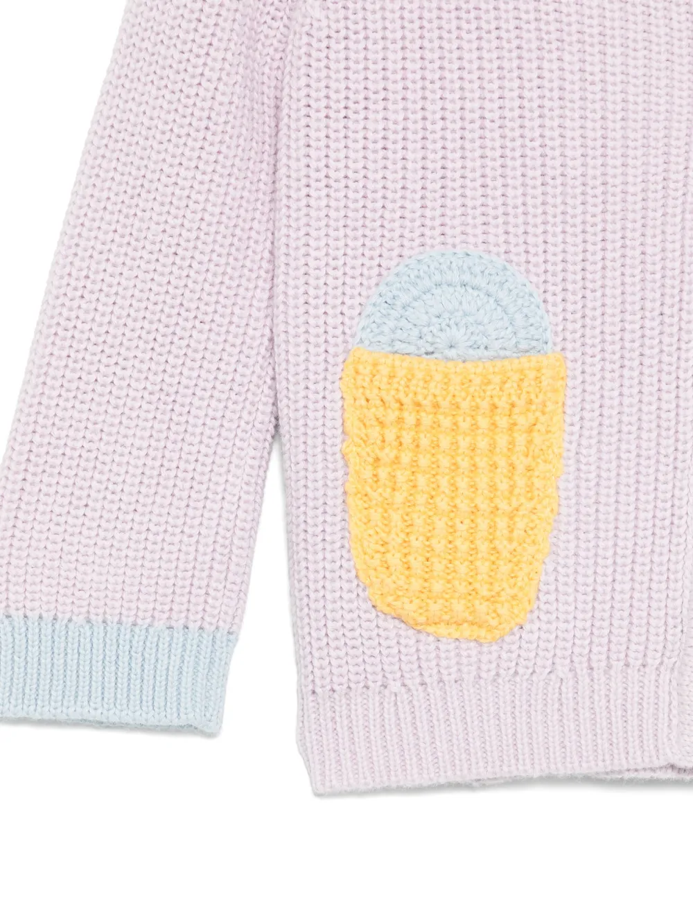 Stella McCartney Kids Vest met ijs-patroon Paars