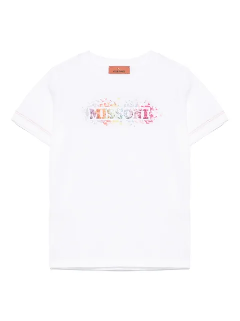 Missoni Kids Camiseta com aplicação de logo