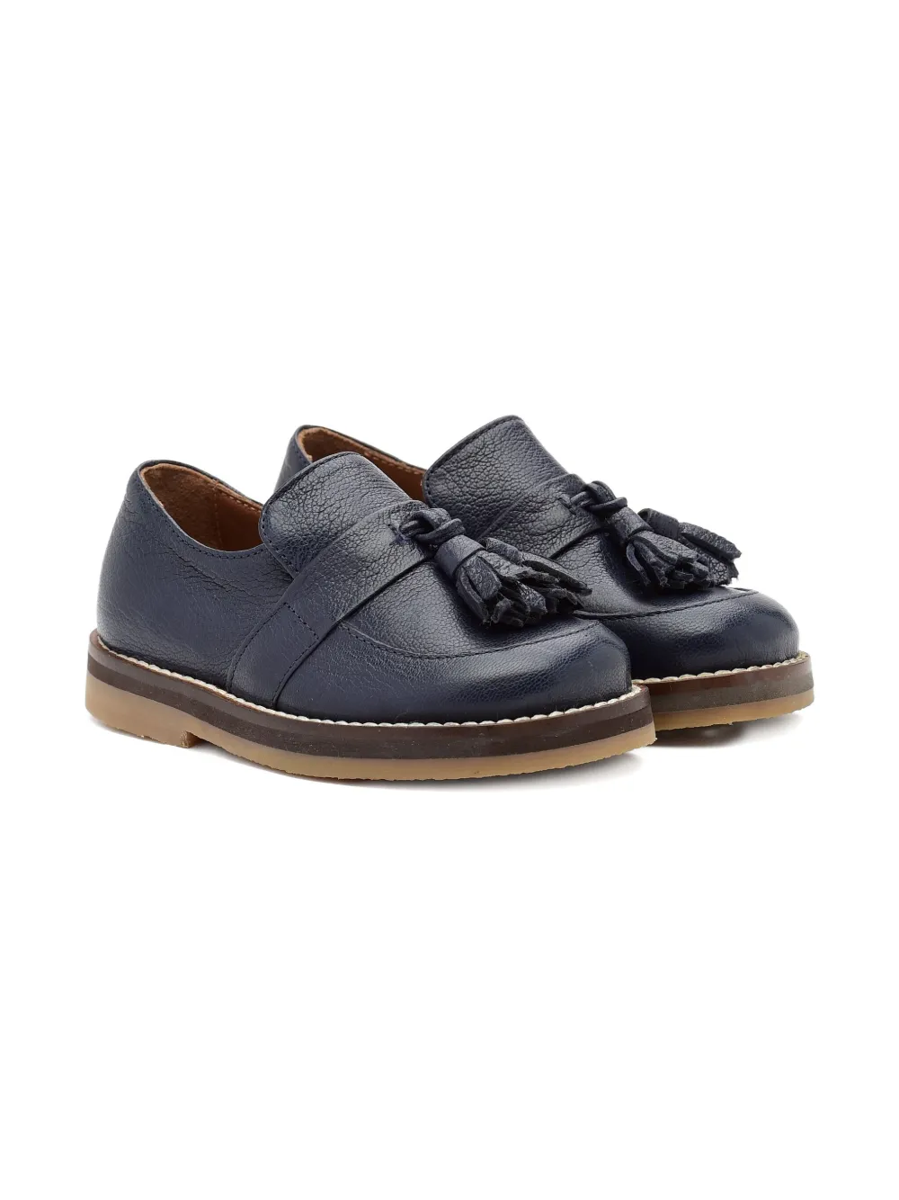 Pèpè Elleen tassel-detail leather loafers Blue