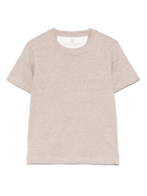 Brunello Cucinelli Kids mélange-effect T-shirt