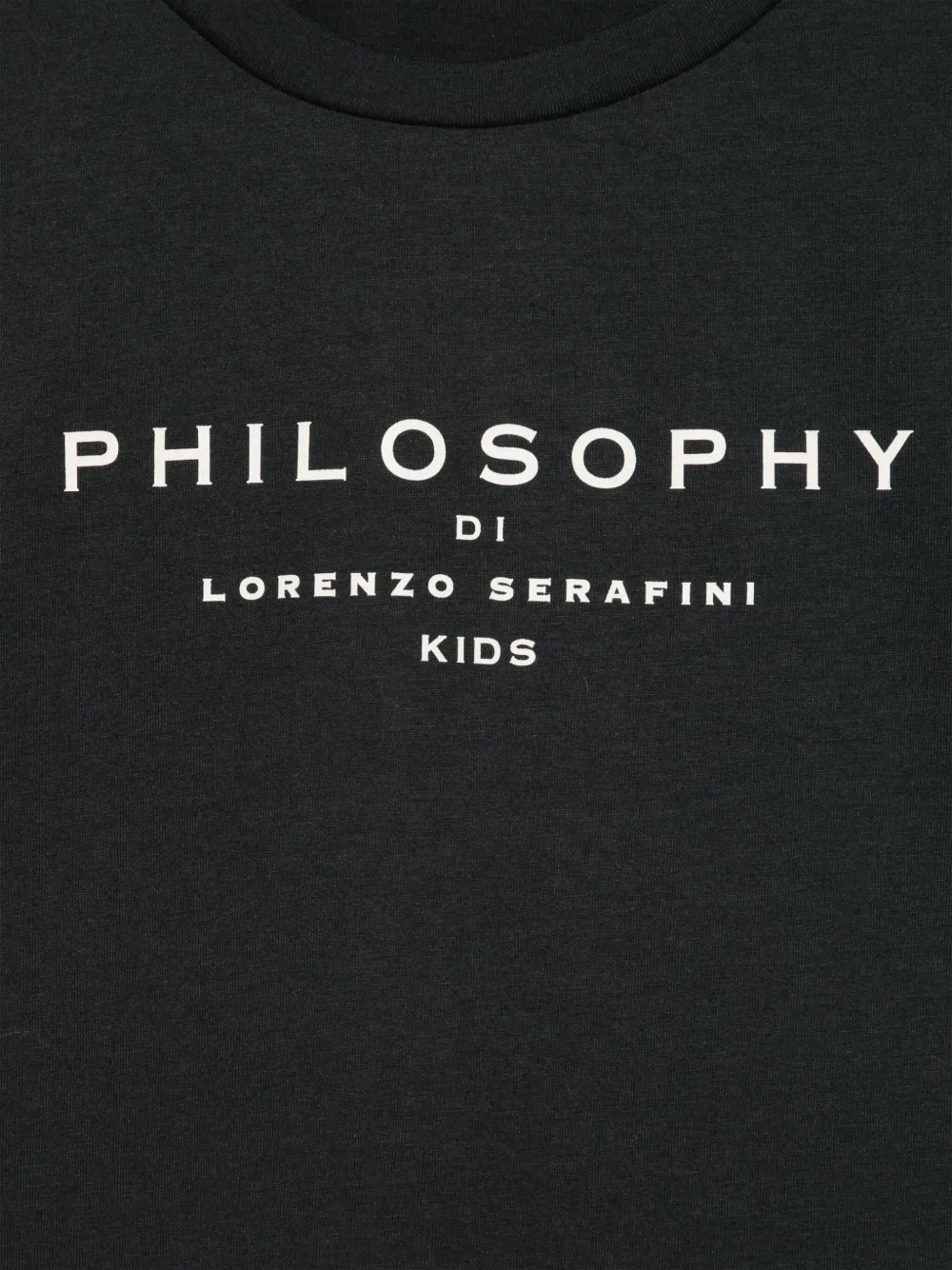Philosophy Di Lorenzo Serafini Kids T-shirt met logoprint Zwart