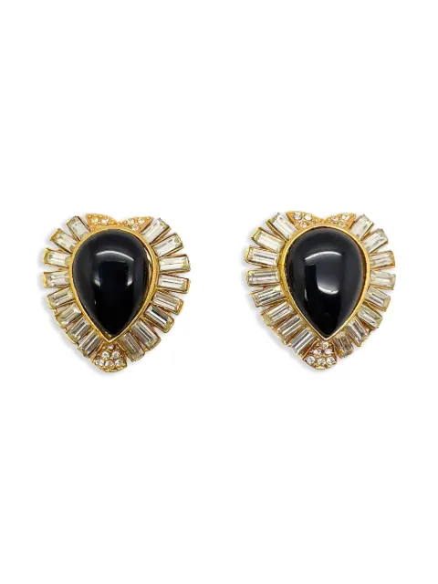 Jennifer Gibson Jewellery aretes Cabochon Heart