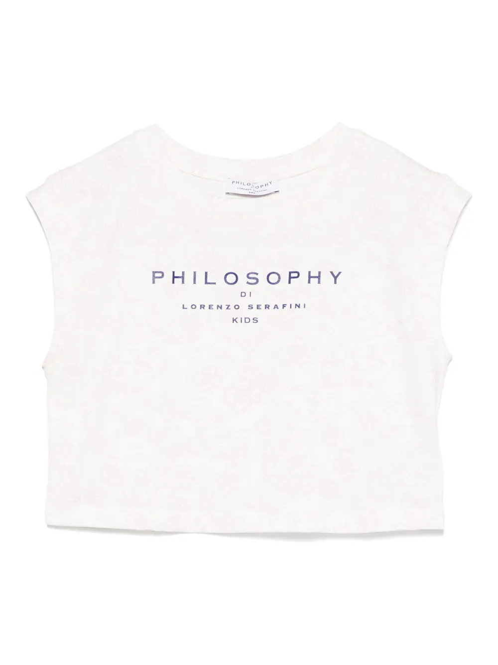 Philosophy Di Lorenzo Serafini Kids Tanktop met kattenprint Wit