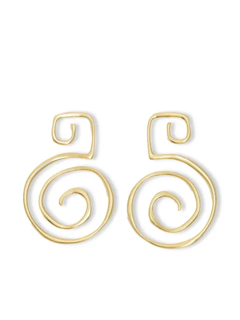 Bimba y Lola aretes con diseño en espiral