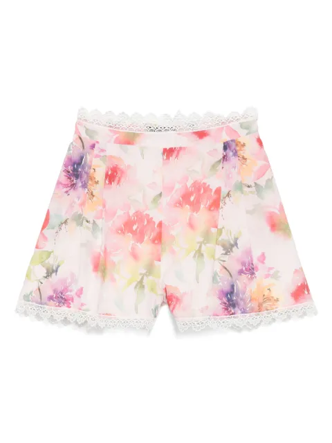 ACTUALEE shorts con estampado floral