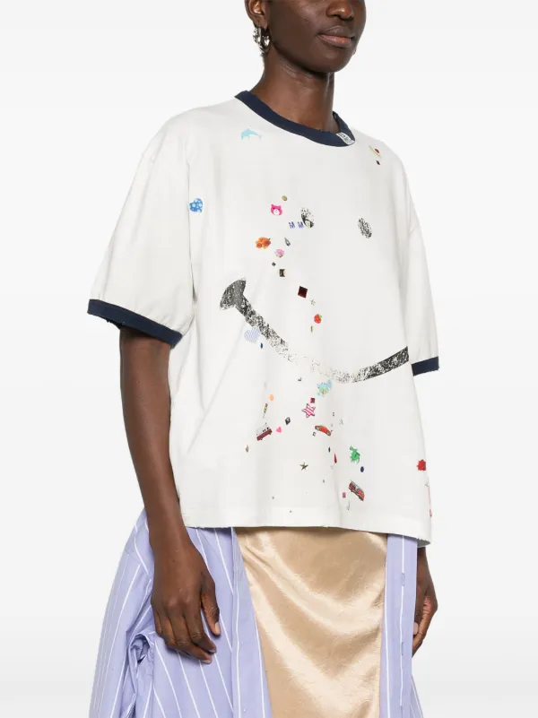 【国内買付】MAISON MIHARAYASUHIRO Smily Face Printed Tシャツ 29355417_58390128_600.jpg