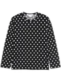Comme Des Garçons Comme Des Garçons polka dot-print T-shirt - Black