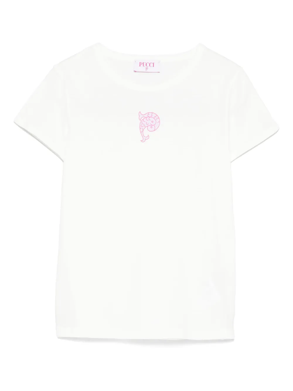 PUCCI Junior ロゴ Tシャツ - ホワイト PUCCI Junior ロゴ Tシャツ - ホワイト