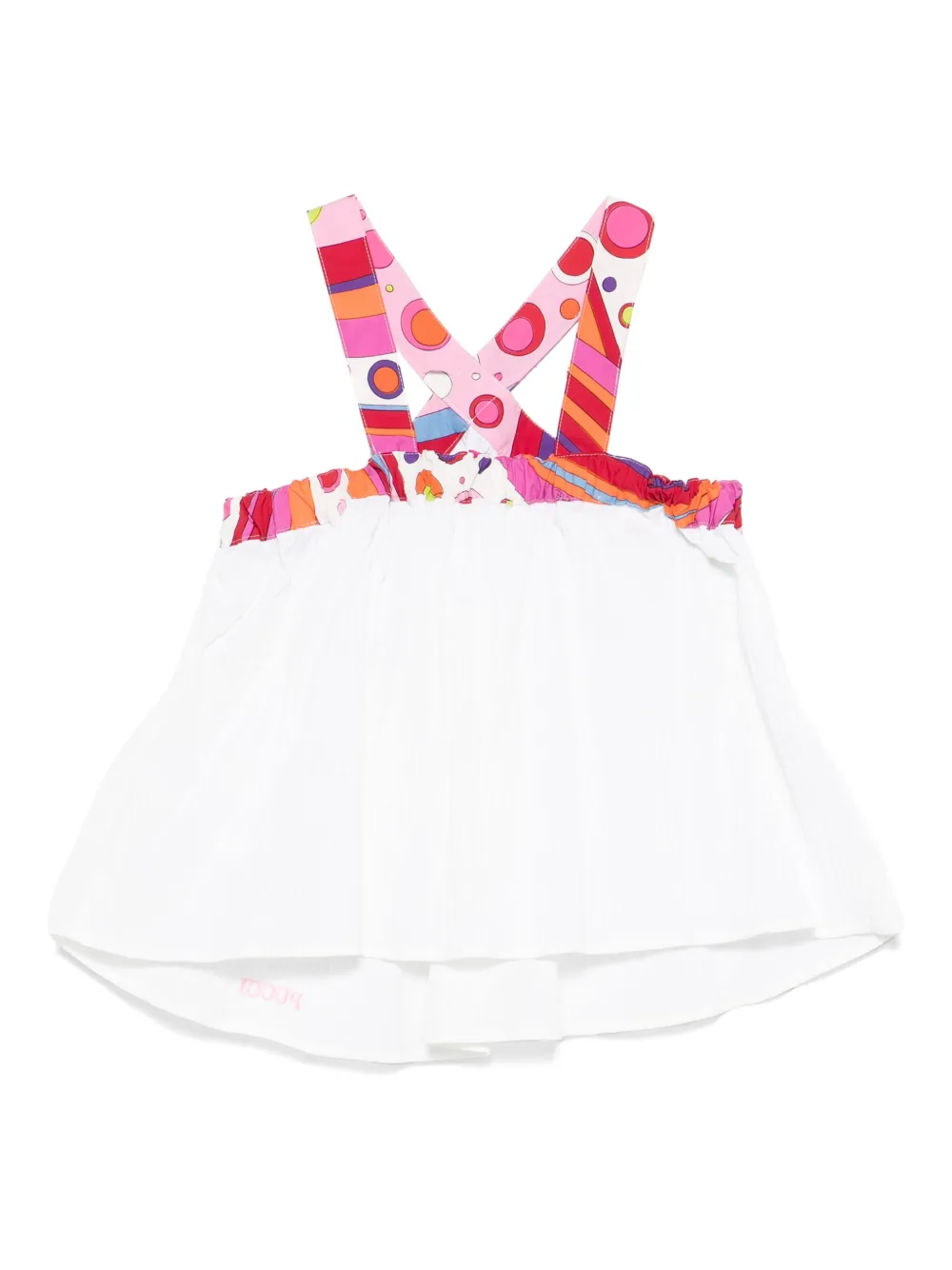 PUCCI Junior Seersucker top Wit