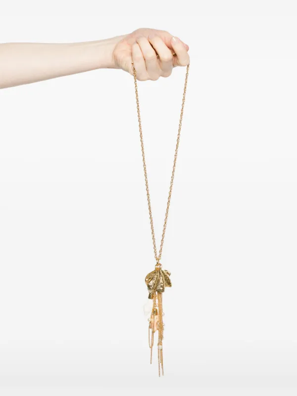 ネックレス・ペンダント CHLOE SHELL NECKLACE Chloé The Chloé Shells Pendant Necklace in Vintage gold in