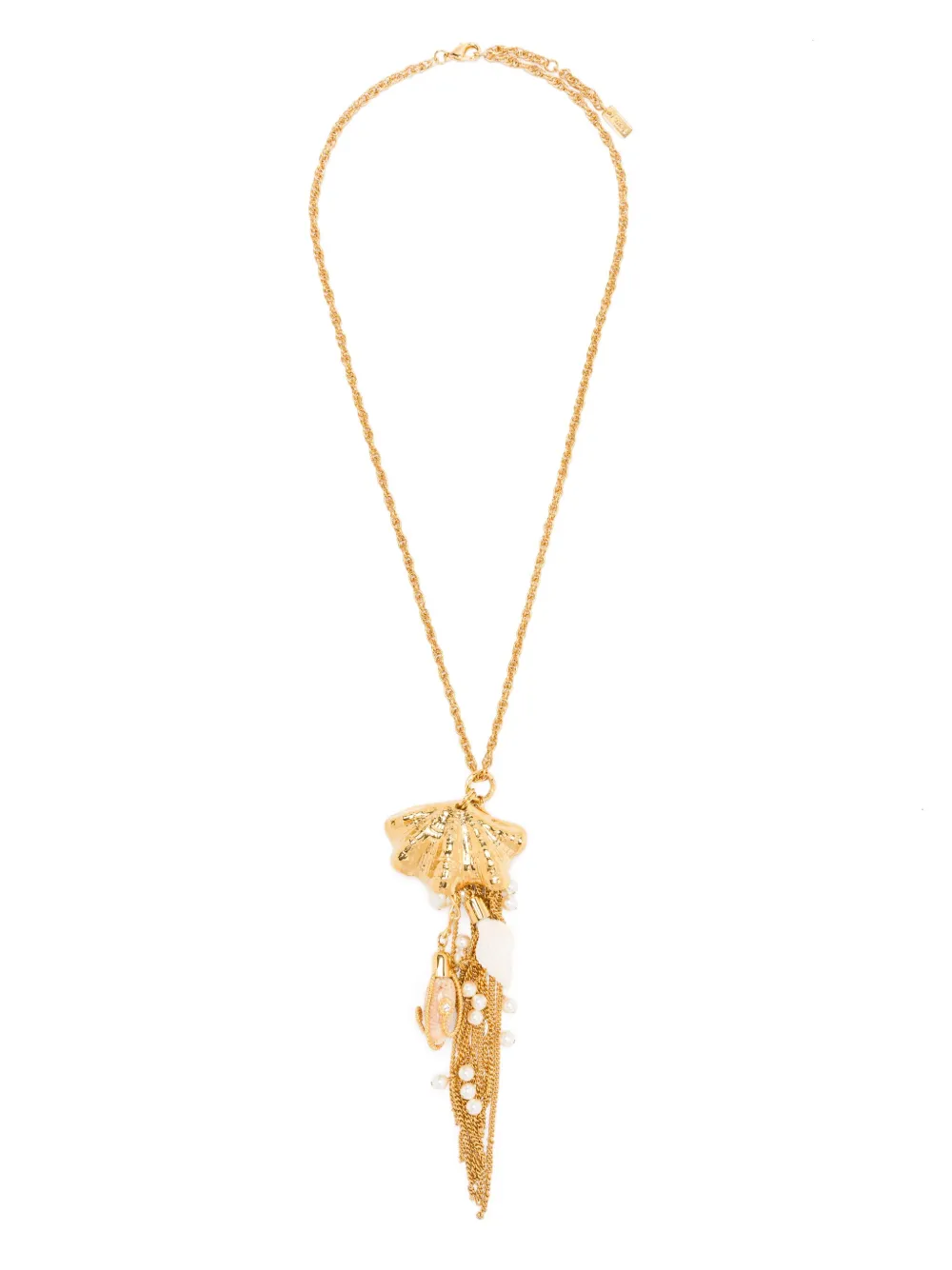 Chloé shell-pendant necklace - ゴールドトーン Chloé shell-pendant necklace - ゴールドトーン