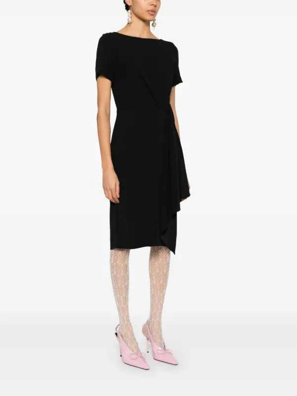 Dior 2010s Gathered Dress - Black