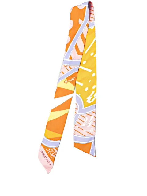 Hermès Pre-Owned 20th Century Jeu de Soie Silk Twilly Scarf scarves