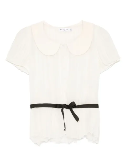 Christian Dior Pre-Owned blusa de seda 2010