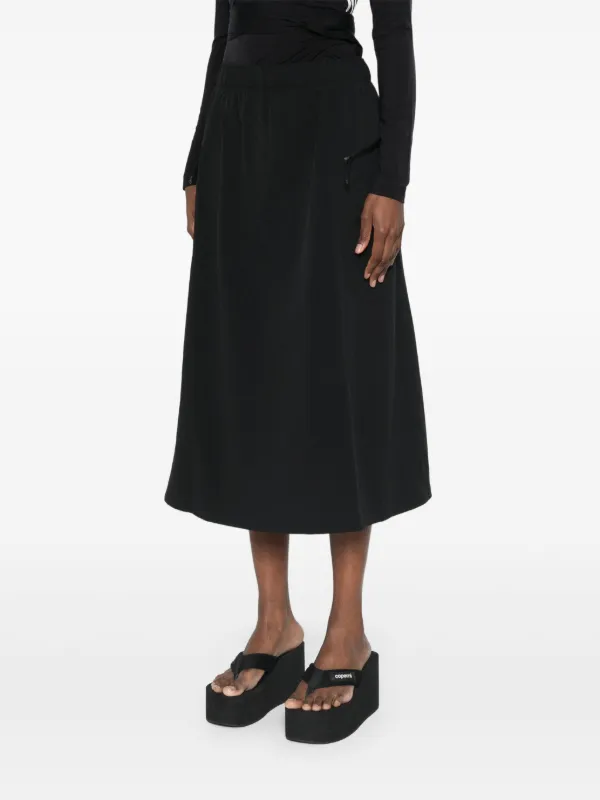 The North Face Dome Wind Midi Skirt | Black | FARFETCH