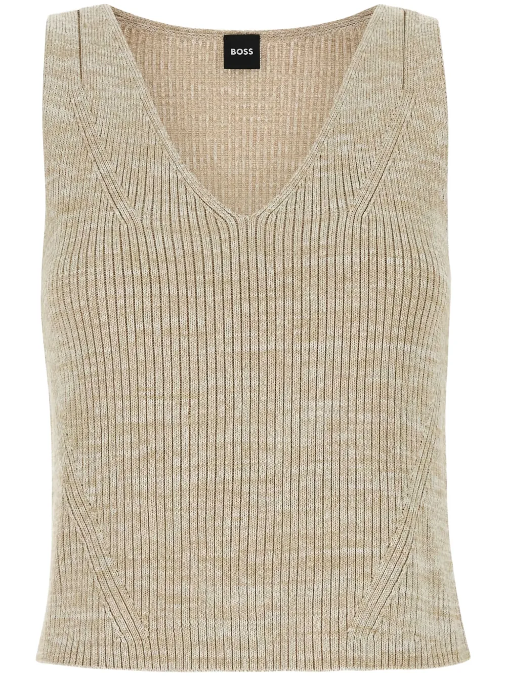 BOSS mélange-effect top | Neutrals | Image 1