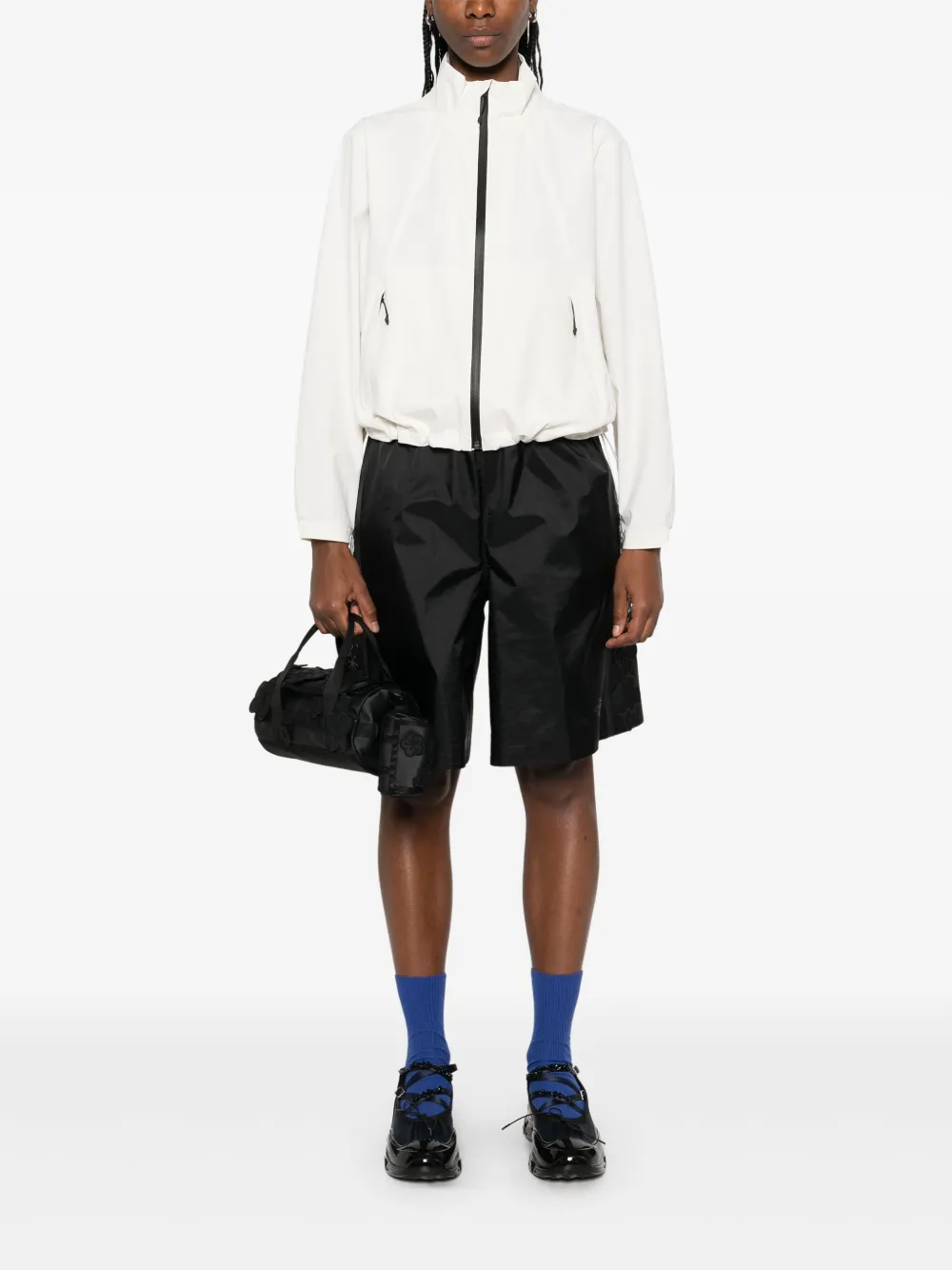 Shop The North Face North Dome Wind Jacket In White