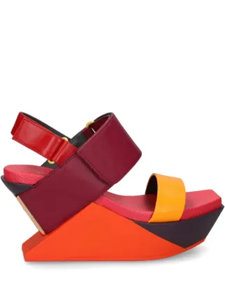 United Nude 100mm Delta Wedge Sandals | Red | FARFETCH ZA