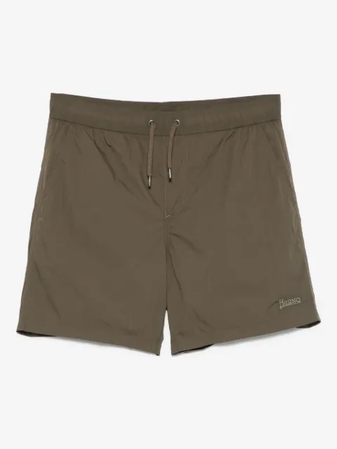 Herno creased swim shorts