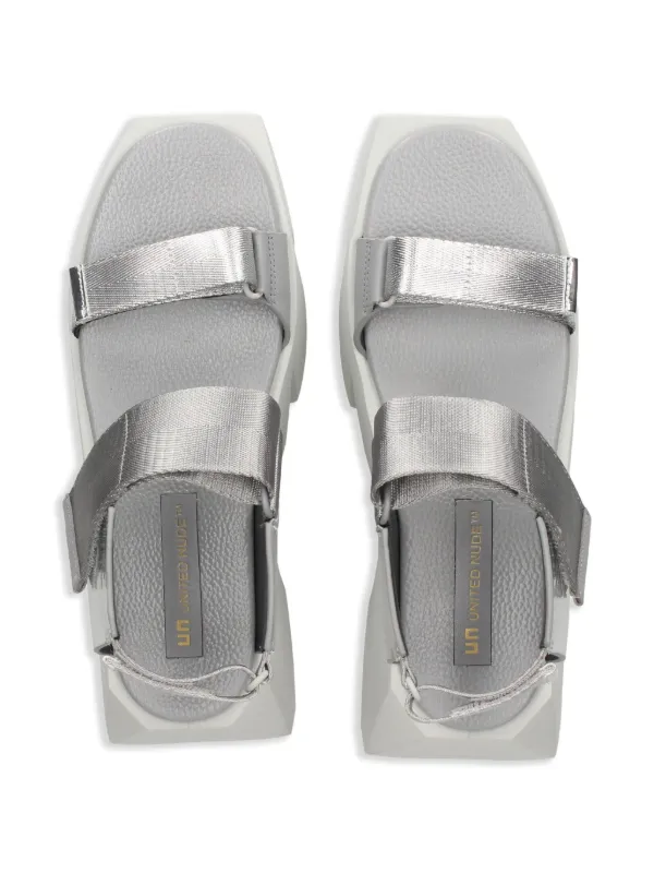 United Nude 85mm Bull Run Sandals | Grey | FARFETCH