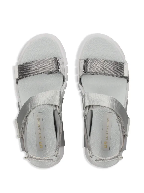 United Nude Delta Run Sandals | Grey | FARFETCH