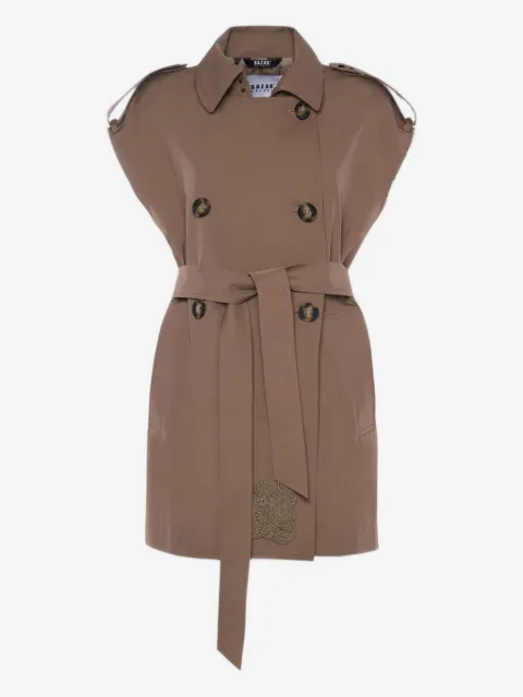 Bazar Deluxe sleeveless trench coat
