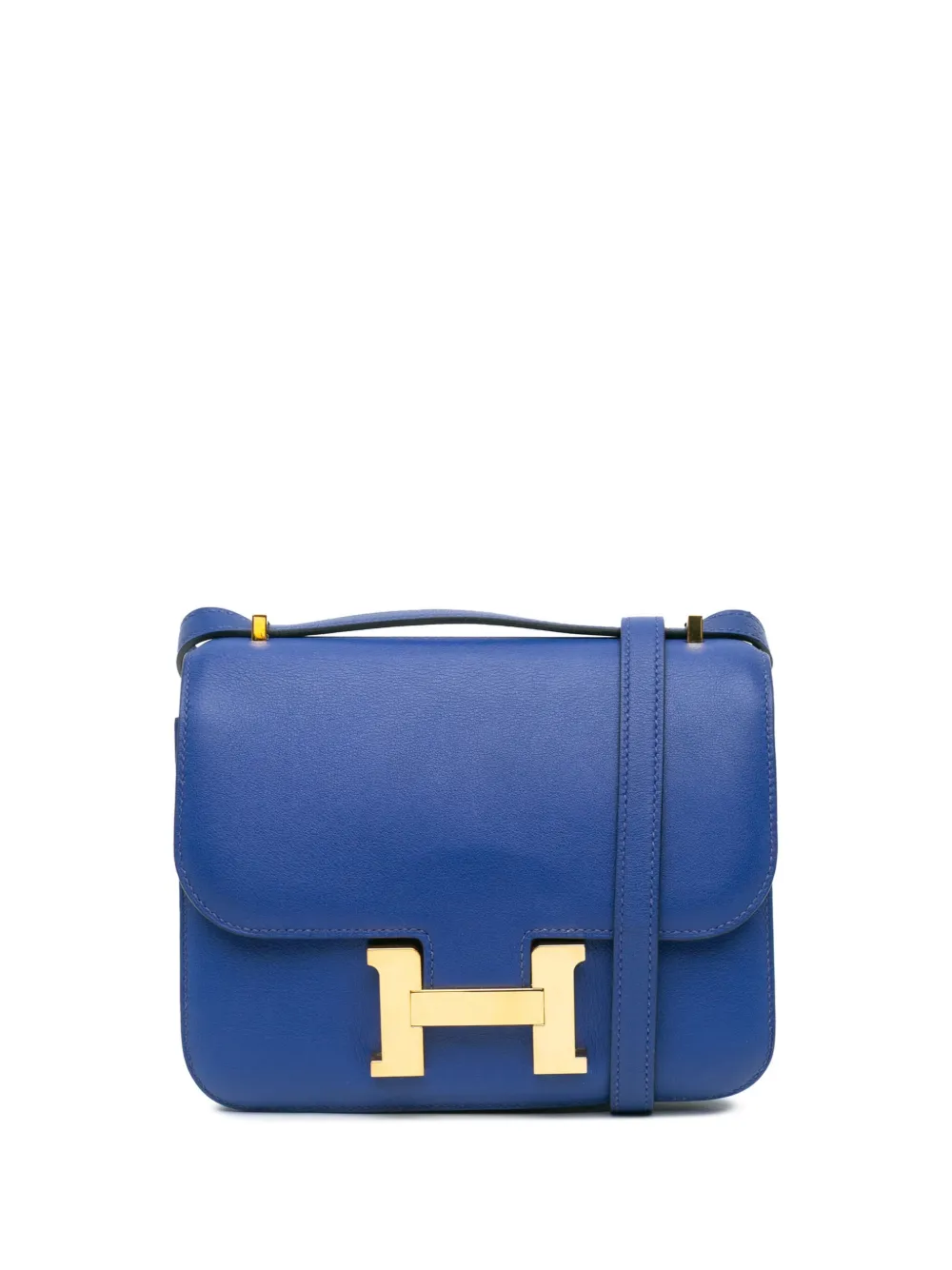 Hermès Pre-Owned 2017 ミニ スイフト コンスタンス 18 ショルダーバッグ - ブルー Hermès Pre-Owned 2017 ミニ スイフト コンスタンス 18 ショルダーバッグ - ブルー