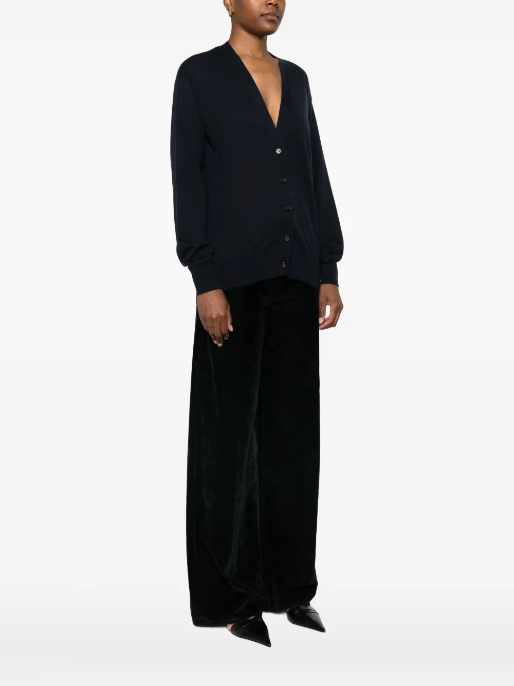 Lisa Yang Kasjmier vest Blauw