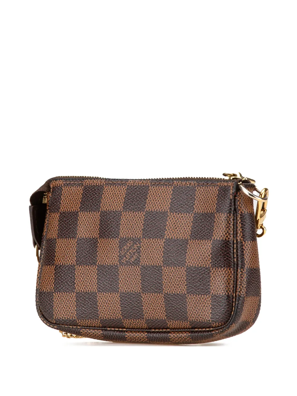 Louis Vuitton Pre-Owned 2015 Damier Ebene Mini Pochette Accessoires handbag | Pre-Owned | Image 2