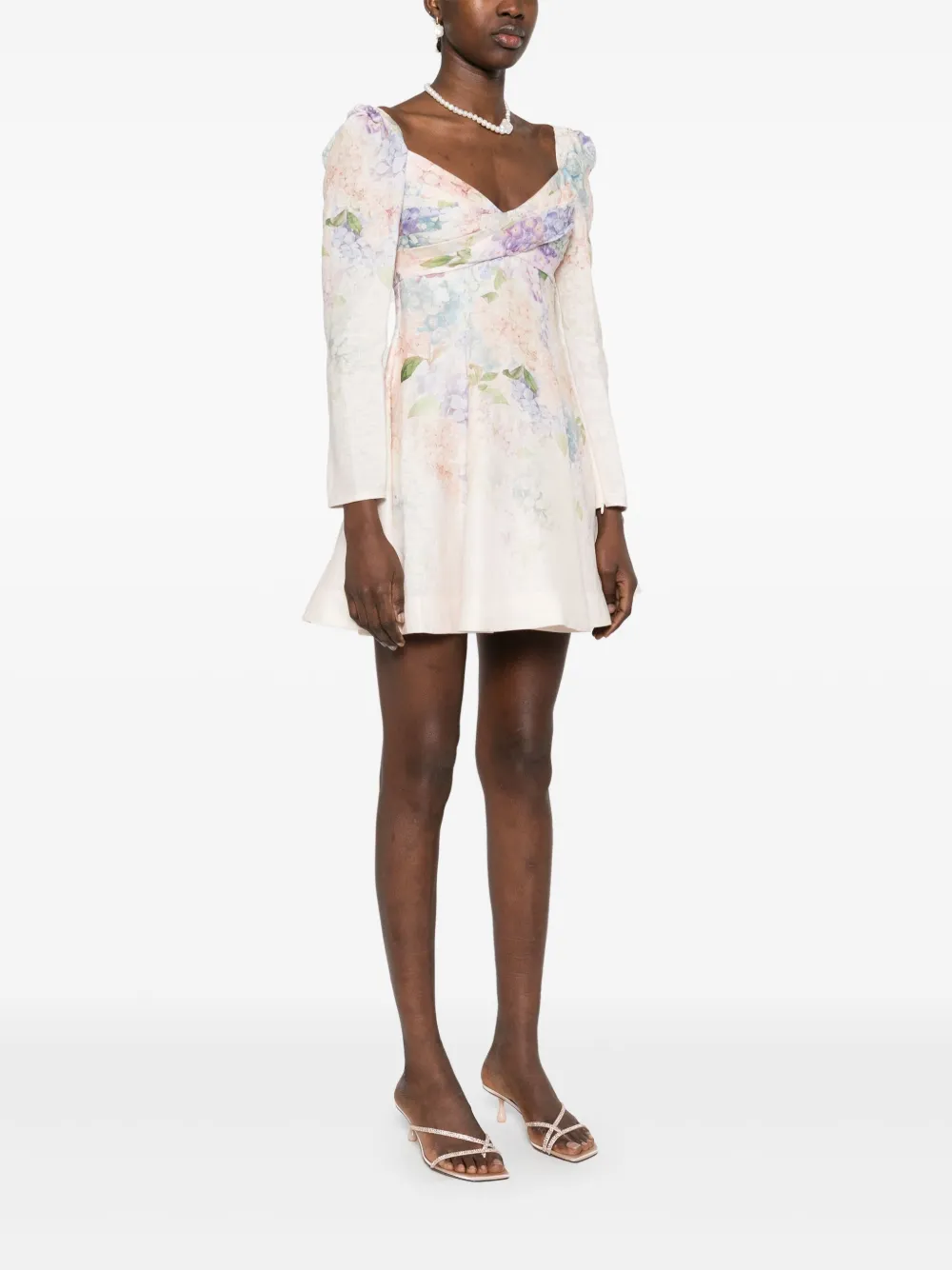 ZIMMERMANN Dawning mini-jurk Roze