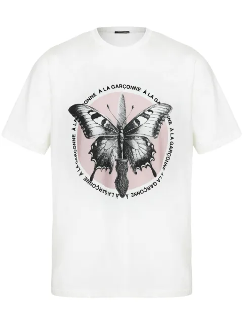 À La Garçonne Camiseta Pima Butterfly