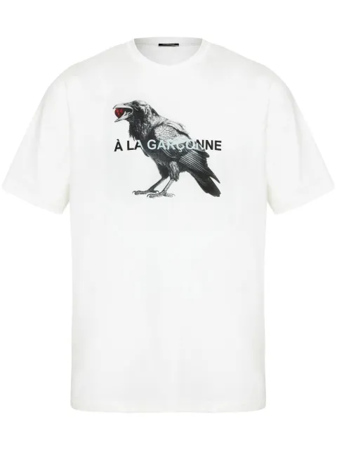 À La Garçonne Camiseta com estampa Crow