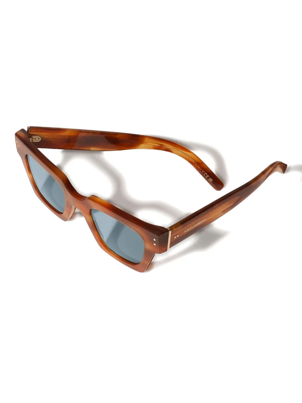 Dolce & Gabbana Tortoiseshell-pattern Square-frame Sunglasses In Brown