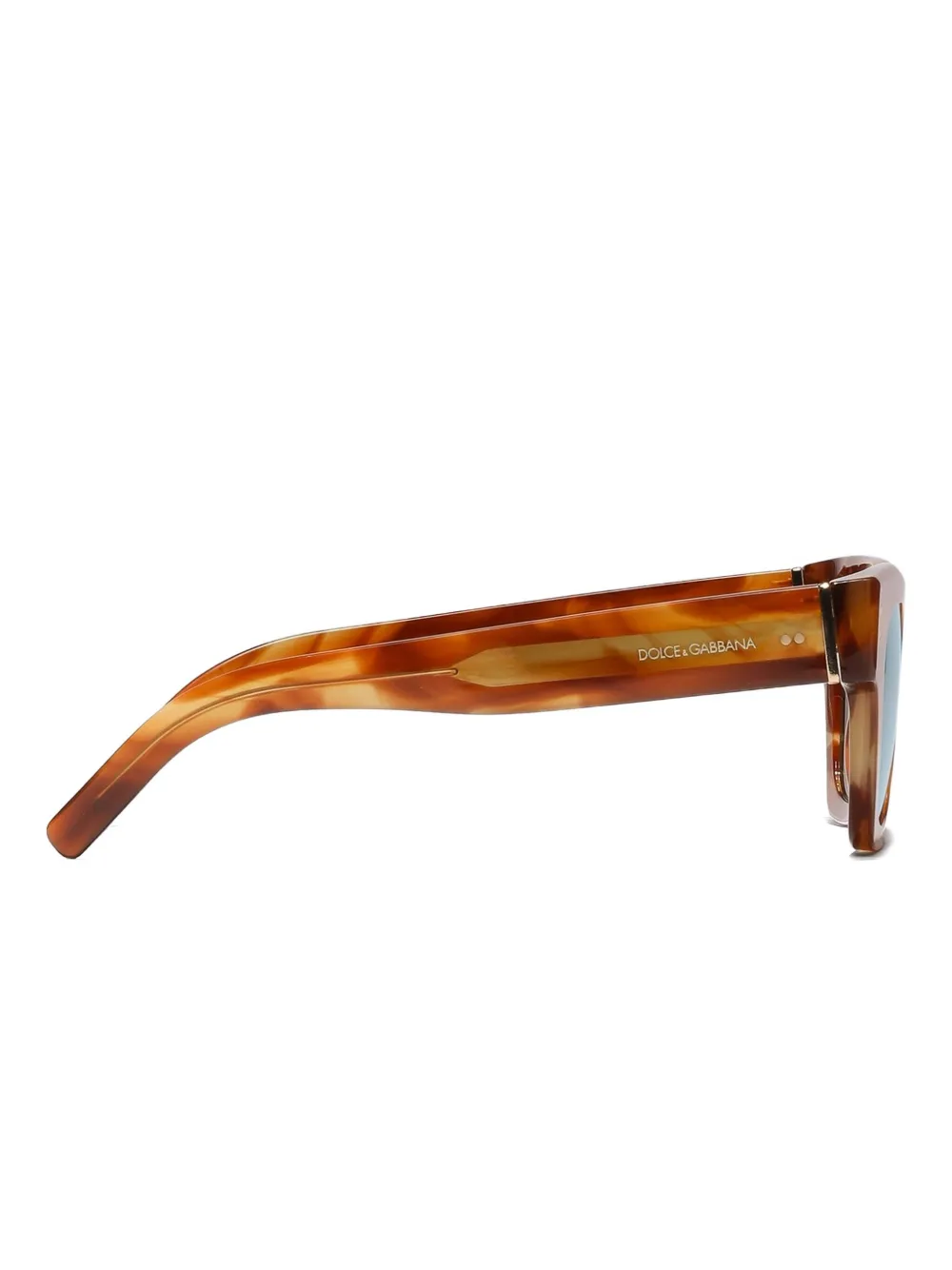 Dolce & Gabbana Tortoiseshell-pattern Square-frame Sunglasses In Brown