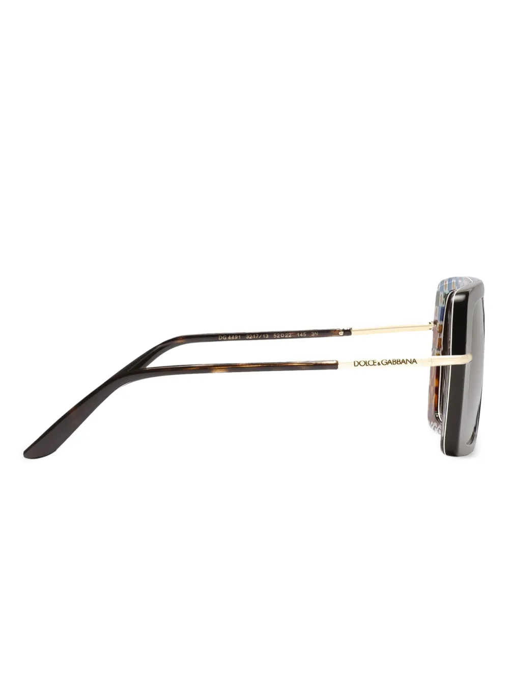 Dolce & Gabbana Eyewear DNA zonnebril Zwart