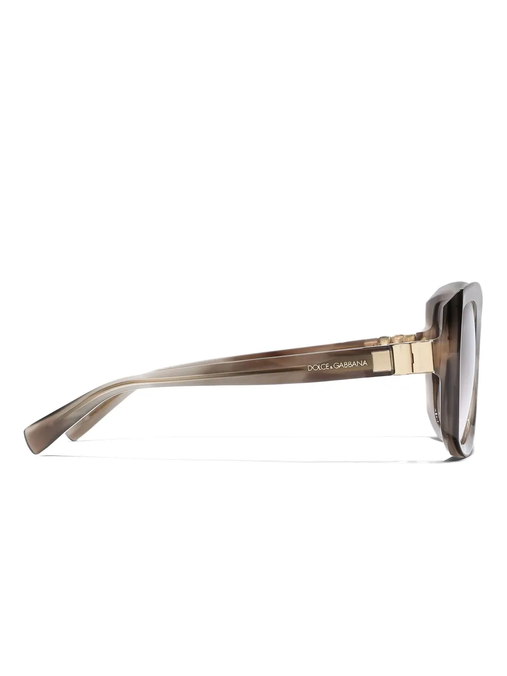 Dolce & Gabbana Eyewear DG Hinge zonnebril Bruin