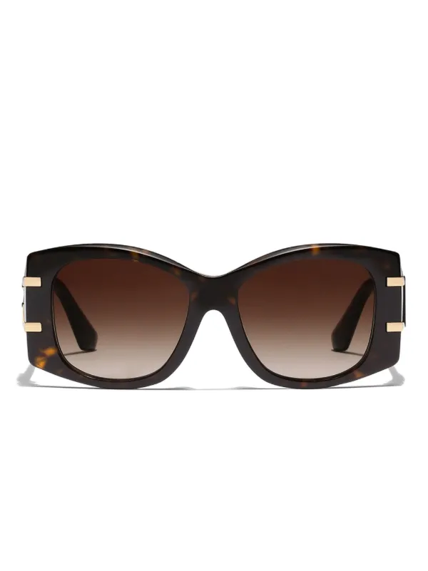 Dolce & Gabbana Eyewear DG Griffe サングラス | ブラウン | FARFETCH JP