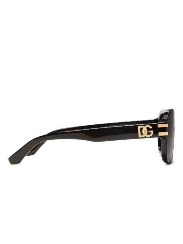 390 超美品　ドルチェアンドガッバーナ　DG4021B サングラス　黒　豹柄 Dolce & Gabbana Eyewear DG Griffe サングラス | ブラック | FARFETCH JP