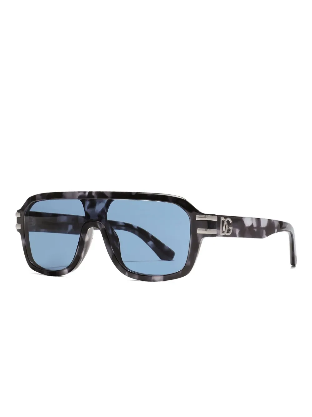 Dolce & Gabbana Tortoiseshell-pattern Sunglasses In Blue
