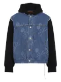 Mastermind World hooded denim jacket - Blue