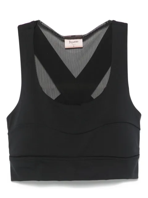 Repetto tulle-panel sports bra